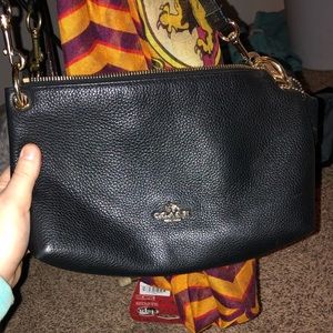 Coach pebbles leather cross body